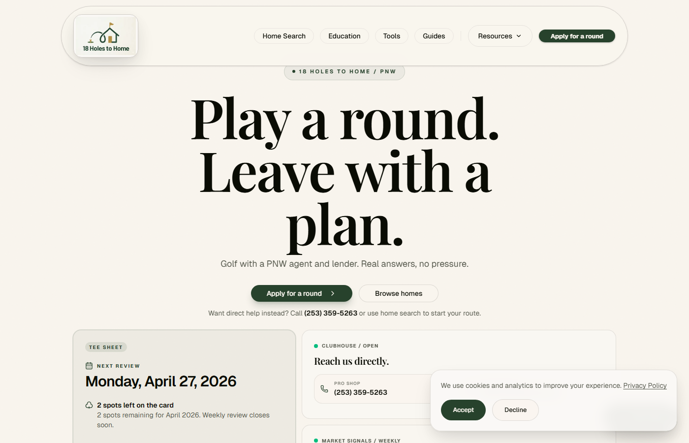 18HolesToHome — real estate insights for golf course communities