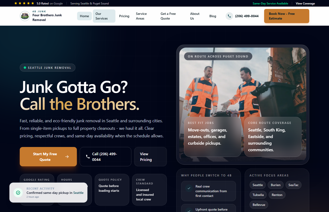 4B Junk service-system preview