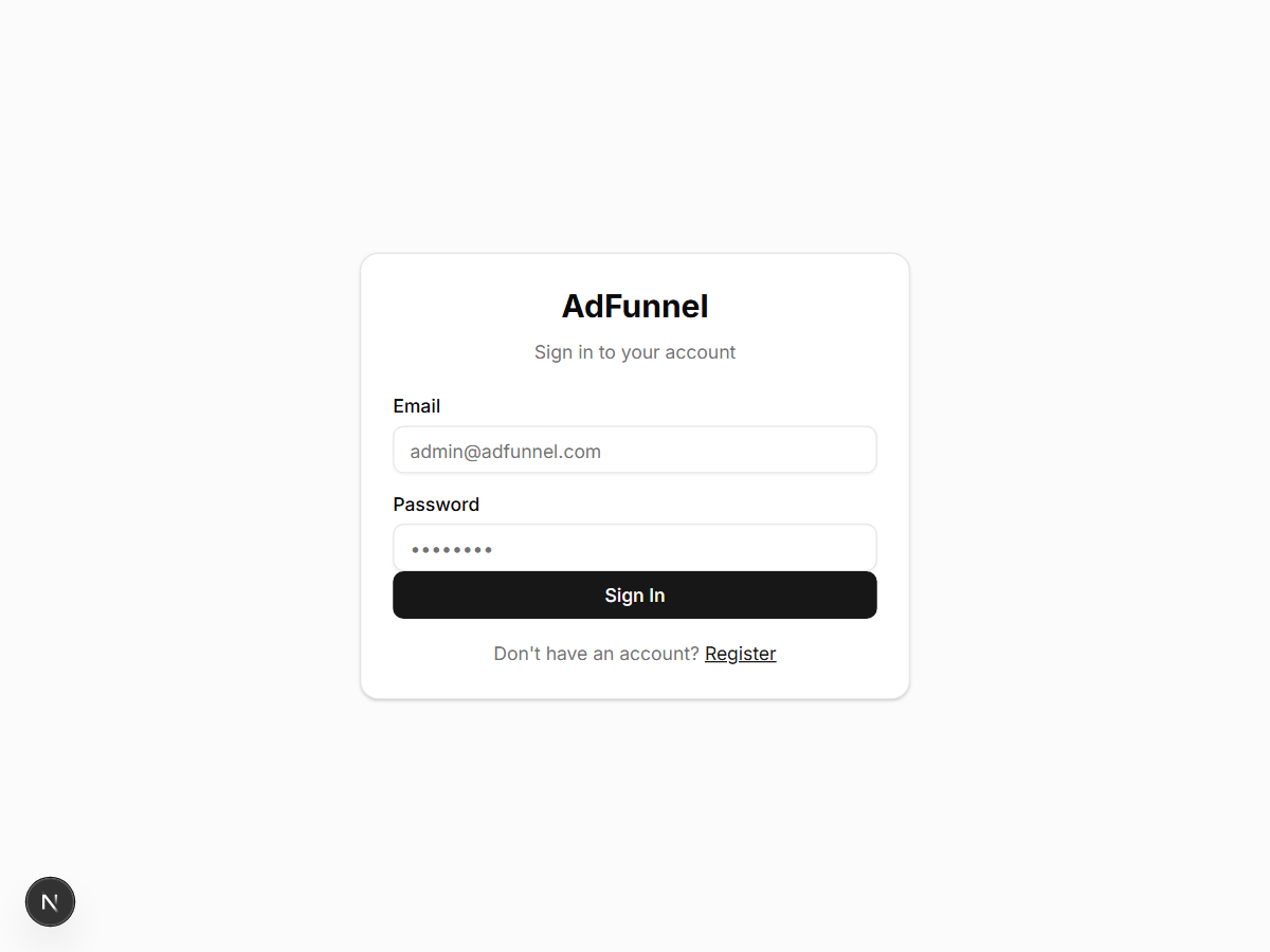 AdFunnel — campaign tracking