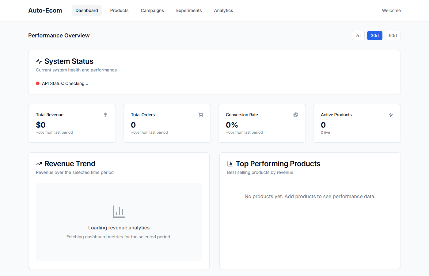 Auto-Ecom platform preview