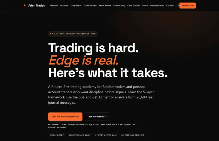 JalenTrades — practitioner-led trading academy