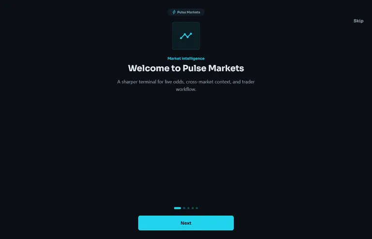 Pulse Markets — cross-venue signal terminal