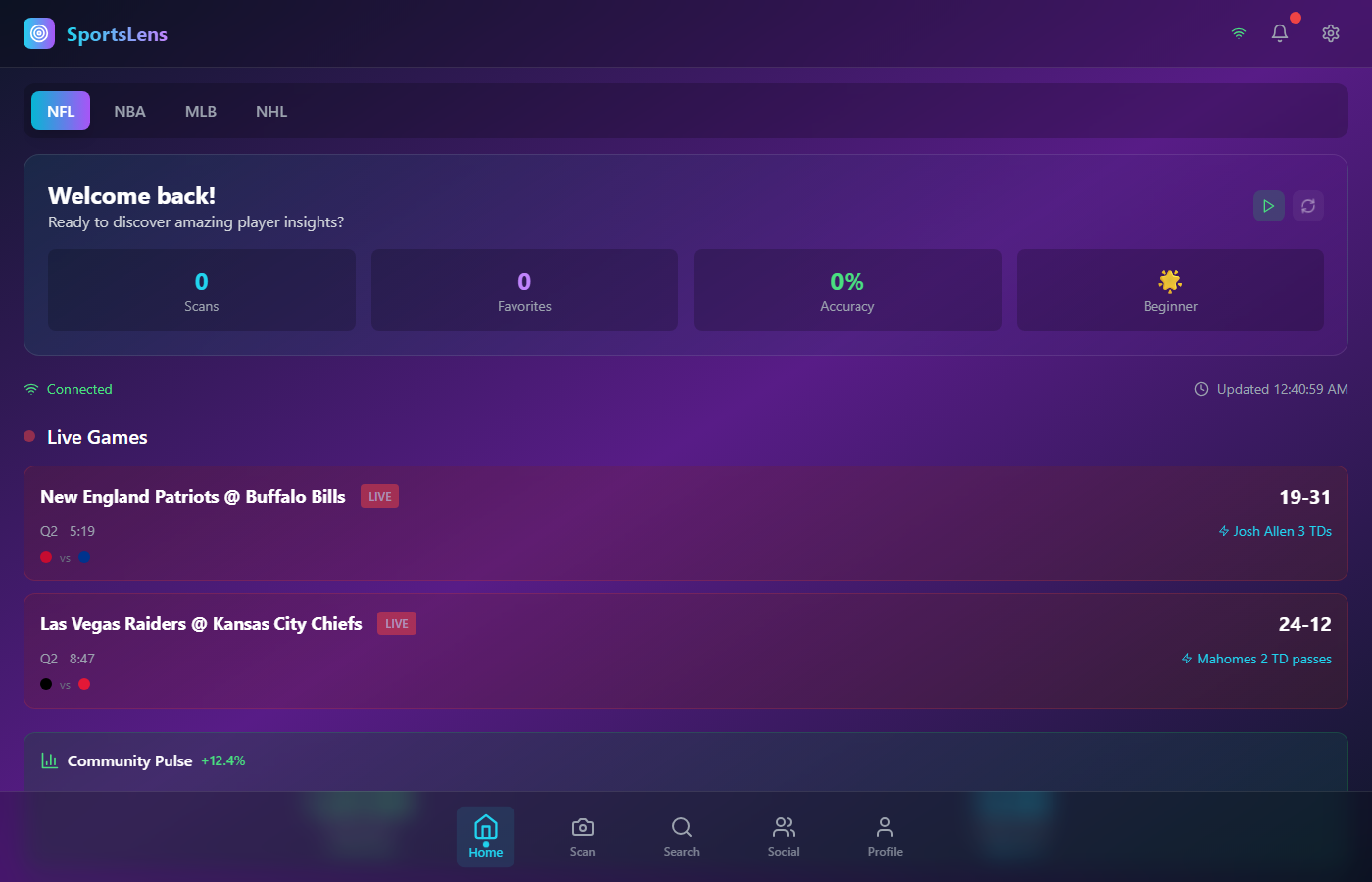 SportsLens — AI player recognition